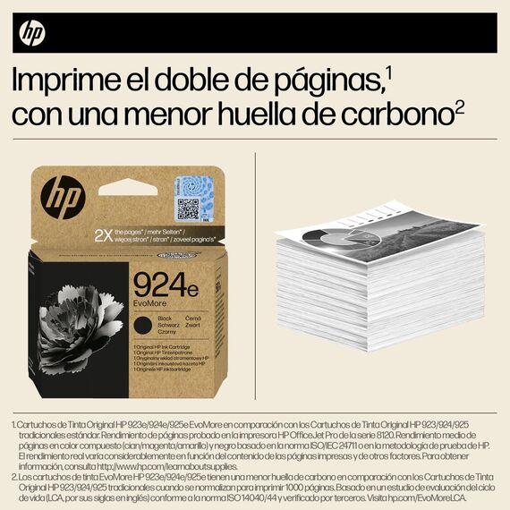HP 924e EvoMore - Black - original - ink cartridge  | 4K0V0NE#SE1