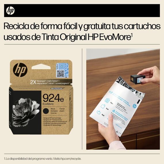 HP 924e EvoMore - Black - original - ink cartridge  | 4K0V0NE#SE1