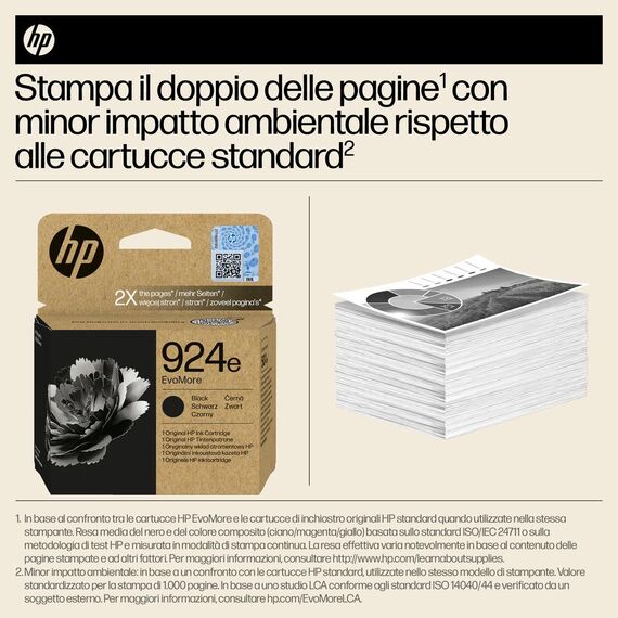 HP 924e EvoMore - Black - original - ink cartridge  | 4K0V0NE#SE1