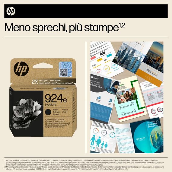 HP 924e EvoMore - Black - original - ink cartridge  | 4K0V0NE#SE1