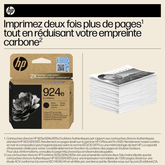 HP 924e EvoMore - Black - original - ink cartridge  | 4K0V0NE#SE1