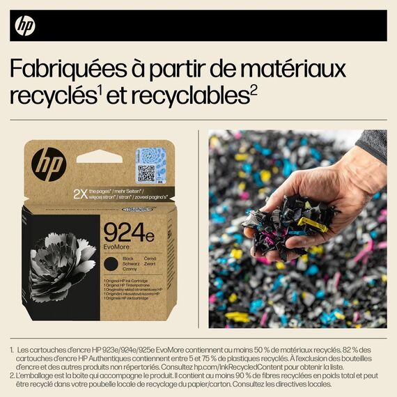 HP 924e EvoMore - Black - original - ink cartridge  | 4K0V0NE#SE1