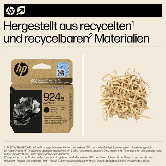 HP 924e EvoMore - Black - original - ink cartridge  | 4K0V0NE#SE1