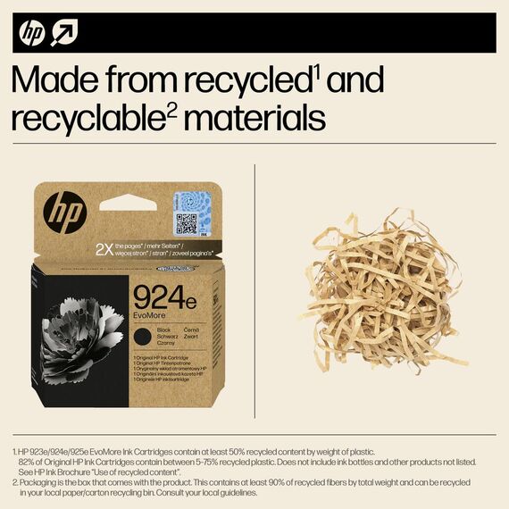 HP 924e EvoMore - Black - original - ink cartridge  | 4K0V0NE#SE1