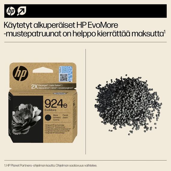 HP 924e EvoMore - Black - original - ink cartridge  | 4K0V0NE#SE1