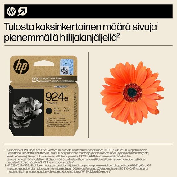 HP 924e EvoMore - Black - original - ink cartridge  | 4K0V0NE#SE1