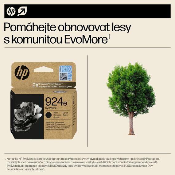 HP 924e EvoMore - Black - original - ink cartridge  | 4K0V0NE#SE1