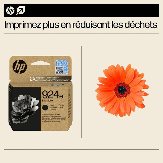 HP 924e EvoMore - Black - original - ink cartridge  | 4K0V0NE#SE1
