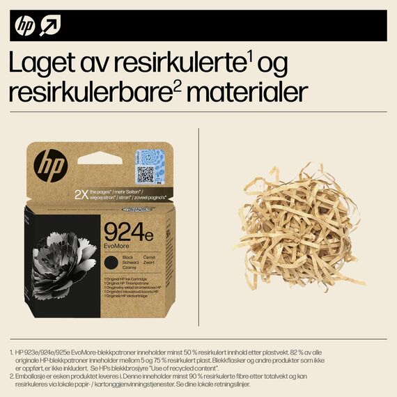 HP 924e EvoMore - Black - original - ink cartridge  | 4K0V0NE#SE1