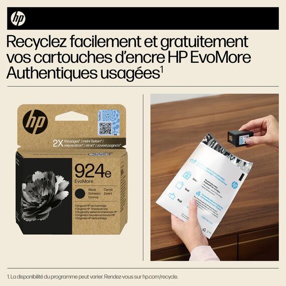 HP 924e EvoMore - Black - original - ink cartridge  | 4K0V0NE#SE1