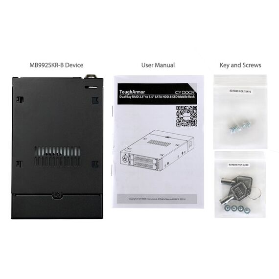 ICY Dock ToughArmor - Storage drive cage - 2.5" - ma | MB992SKR-B