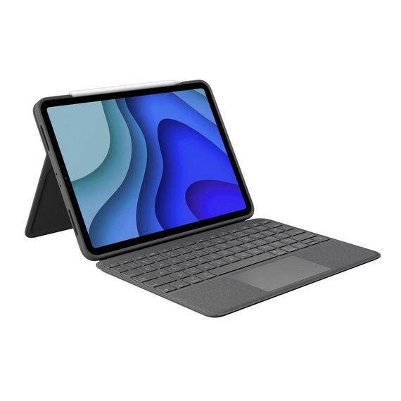 Logitech Folio Touch - Keyboard and folio case - wit | 920-009748