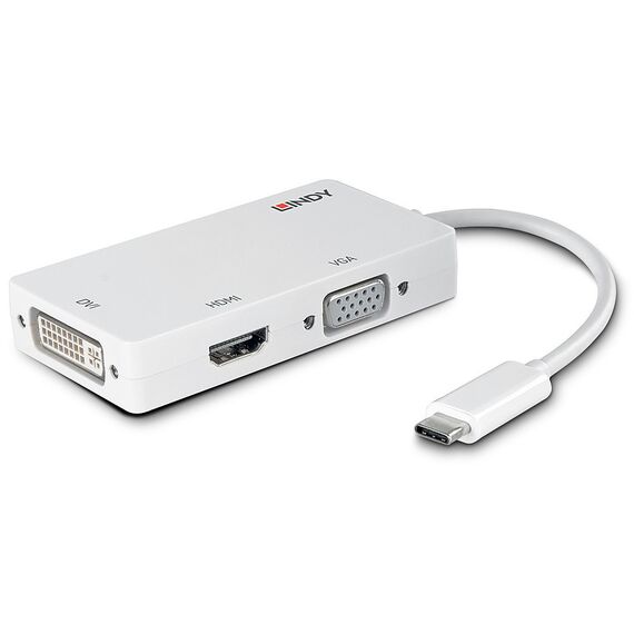 Lindy - External video adapter - VL100 - USB-C 3.1 - DVI, | 43273