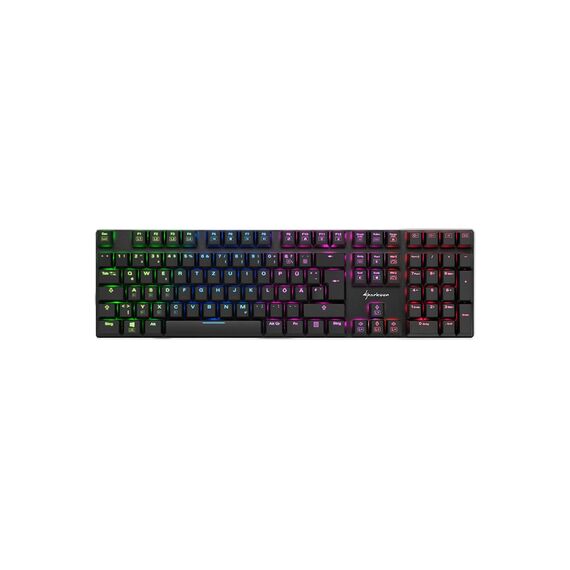 Sharkoon PureWriter RGB Blue - Keyboard - backlit | 4044951021475
