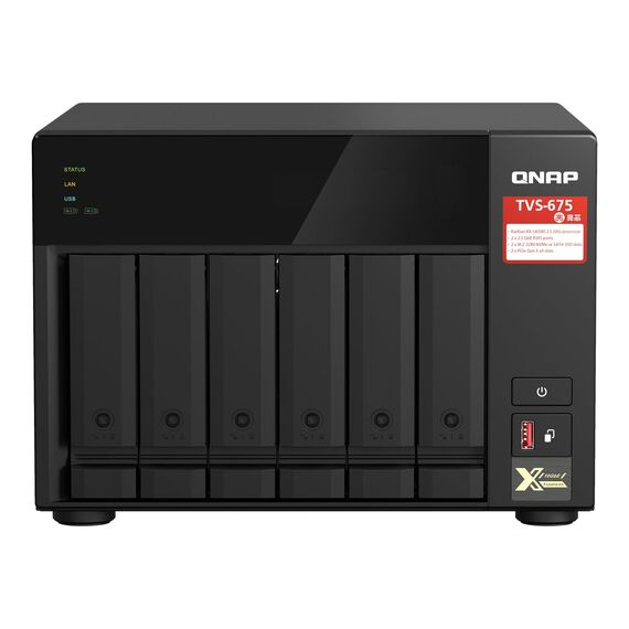 QNAP TVS-675 - NAS server - 6 bays - SATA 6Gb/s - RA | TVS-675-8G