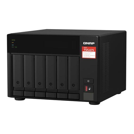 QNAP TVS-675 - NAS server - 6 bays - SATA 6Gb/s - RA | TVS-675-8G
