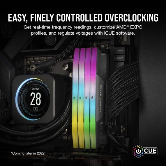 CORSAIR Vengeance RGB - DDR5 - kit - 64 GB 4 | CMH64GX5M4B5600Z36