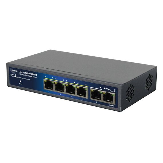 ALLNET Switch smart managed 6 Port Gigabit 95W 4x ALLSG8206PDM