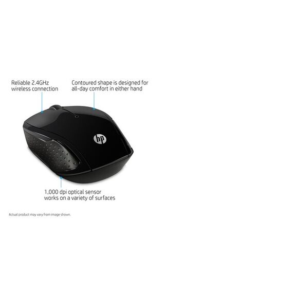 HP 200 - Mouse - right and left-handed - optical -  | X6W31AA#ABB