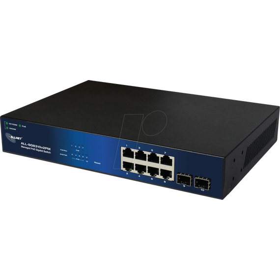 ALLNET Switch smart managed 8 Port Gigabit 140W  | ALL-SG8310v2PM
