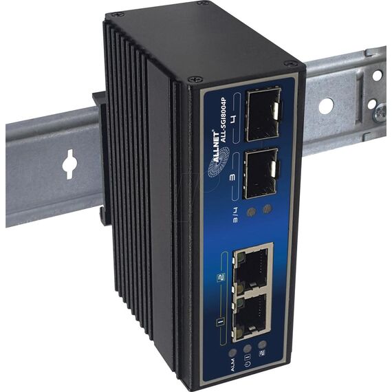 ALLNET ALL-SGI8004P - Unmanaged - Gigabit Ethernet (10/100/1000)