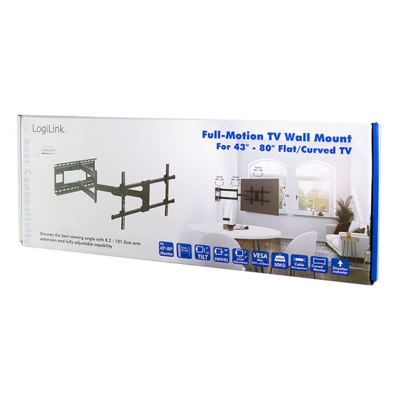 LogiLink - Mounting kit (wall mount) - full-motion - for | BP0138