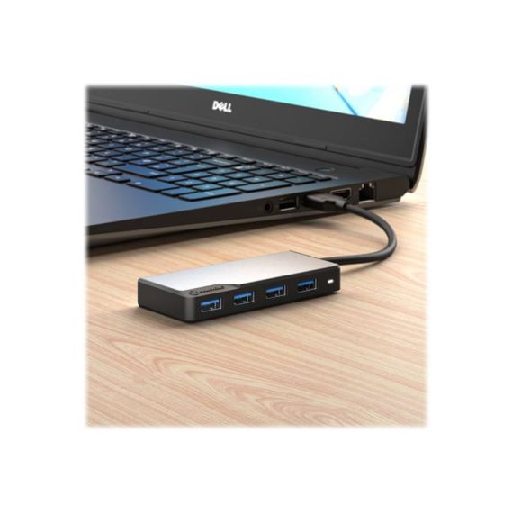 Alogic USB-A Fusion SWIFT 4-in-1 Hub - Hub - 4 x USB | UAFUUA-SGR