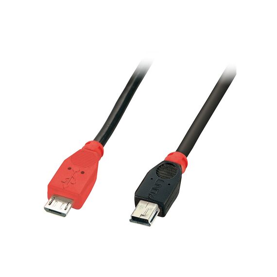 Lindy - USB cable - mini-USB Type B (M) to Micro-USB Type | 31718