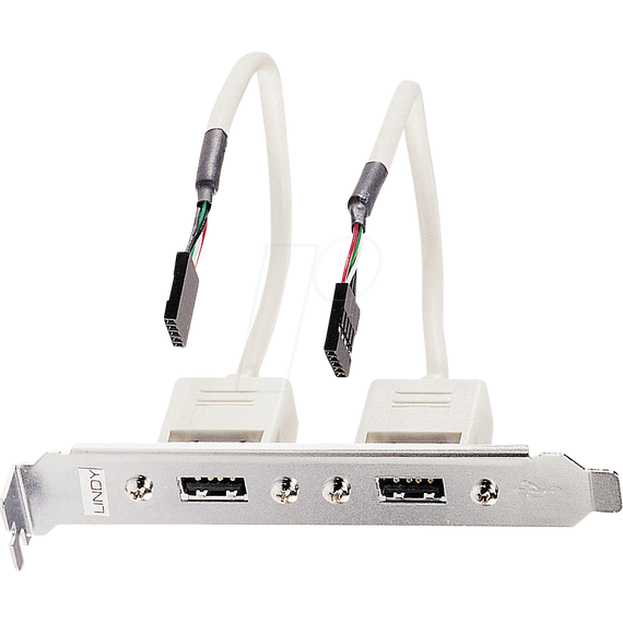 Lindy - USB panel - 5 pin USB 2.0 header (F) to USB (F) - | 33147