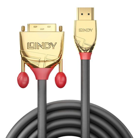 Lindy Gold Line - Video cable - HDMI (M) to DVI-D (M) - 1 | 36194