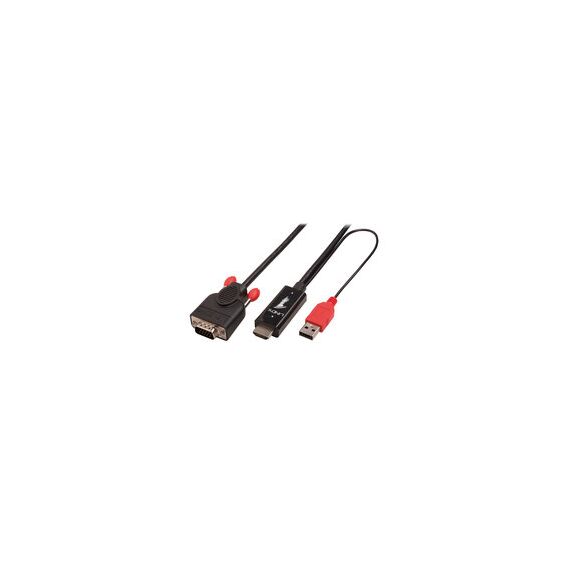Lindy HDMI to VGA Adapter cable - Video converter - HDMI  | 41457