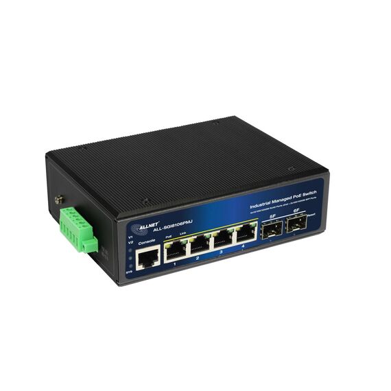 ALLNET Switch industrial full managed Layer2+ ALLSGI8106PMJBT