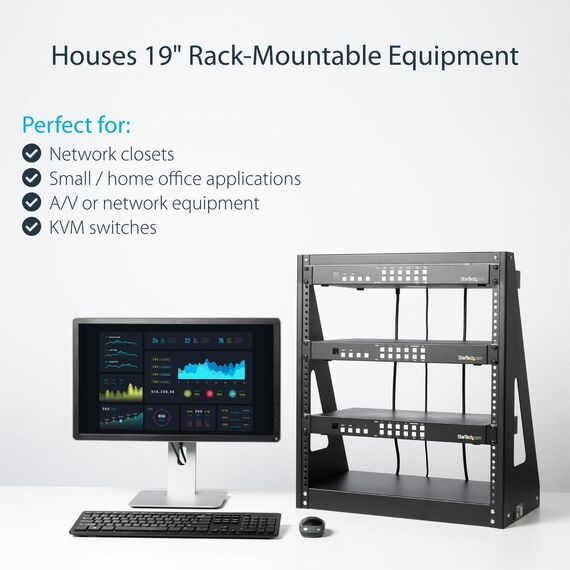 StarTech.com 12U Heavy Duty 2 Post Open Frame Netwo | 2POSTRACK12