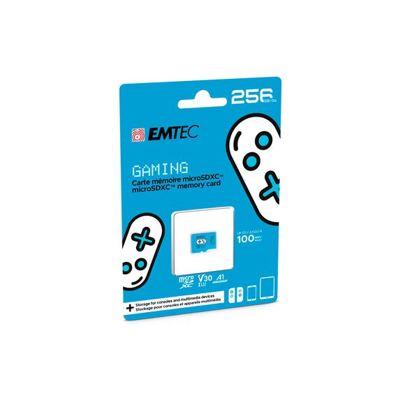 EMTEC Gaming - Flash memory card - 256 GB - A1  | ECMSDM256GXCU3G
