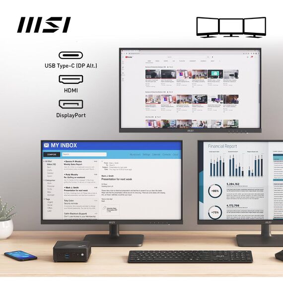 MSI Cubi N ADL 006DE - Mini PC - Pentium N200 / up | 00B0A911-006