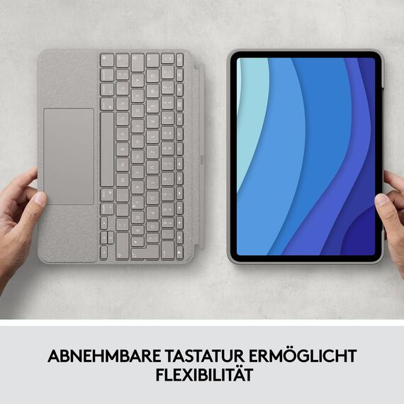 Logitech Combo Touch - Keyboard and folio case - wit | 920-010168