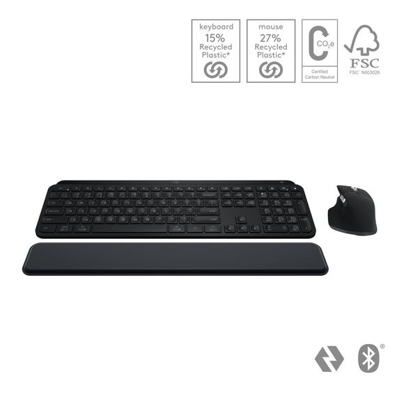 Logitech MX Keys S Combo - Keyboard and mouse set -  | 920-011607