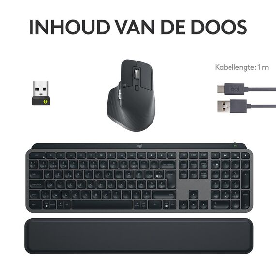 Logitech MX Keys S Combo - Keyboard and mouse set -  | 920-011607