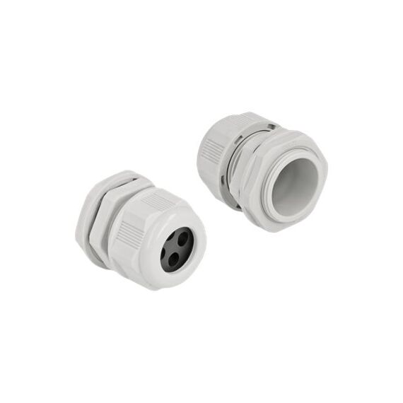 DeLOCK - Cable gland - grey (pack of 2) | 60382