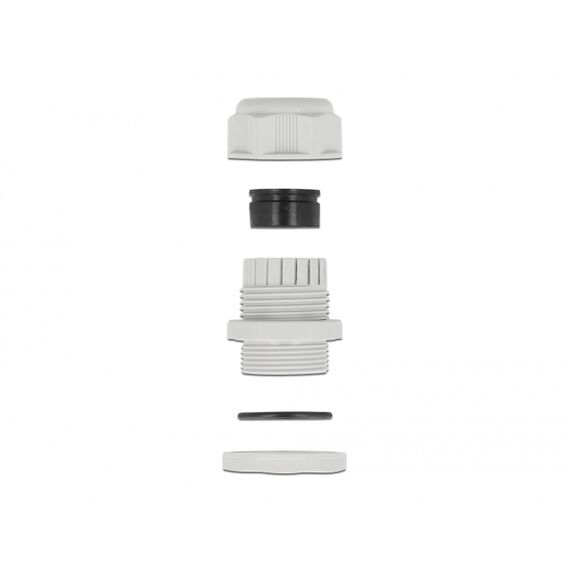 DeLOCK - Cable gland - grey (pack of 2) | 60382