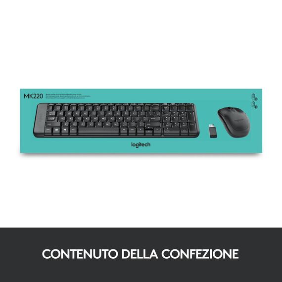 Logitech Wireless Combo MK220 - Keyboard and mouse s | 920-003721