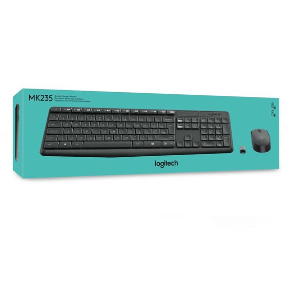 Logitech MK235 - Keyboard and mouse set - wireless - | 920-007911