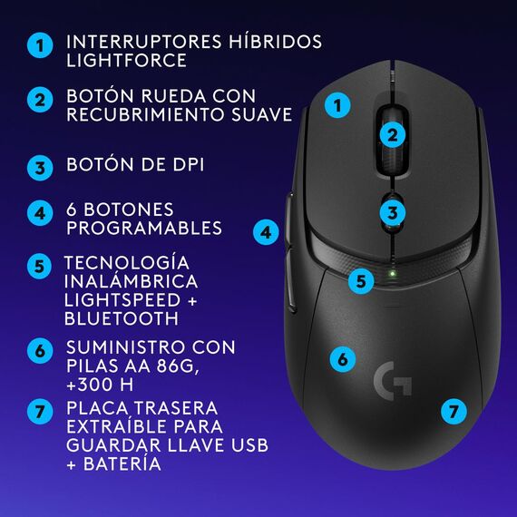 Logitech G G309 - Mouse - gaming - optical - 6 butto | 910-007200