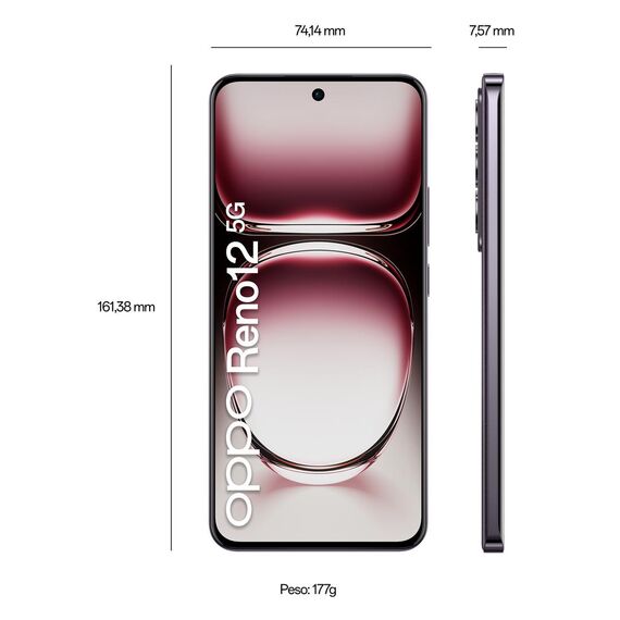 Oppo Reno 12 256GB Black 6.7" 5G EU 12GB Android - | 110010233902