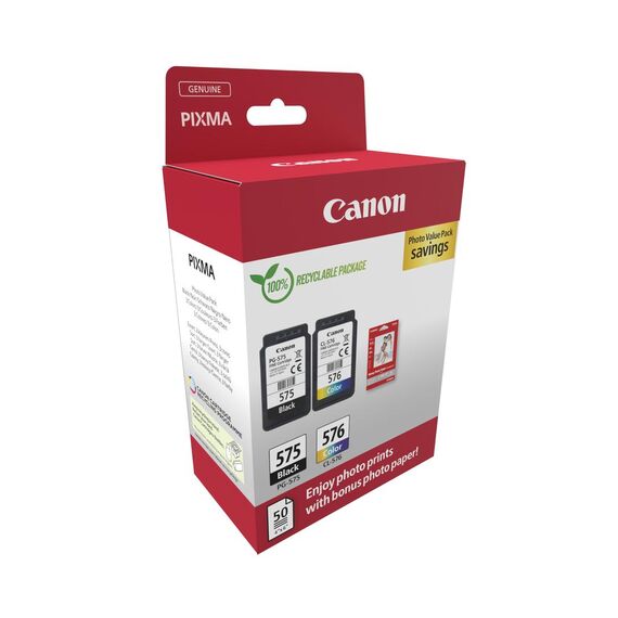 Canon PG-575/CL-576 Photo Paper Value Pack - 2-pack -  | 5438C004
