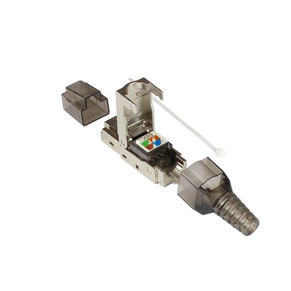 Good Connections GC-N0147 - RJ-45 - Black - Silver - Transparent