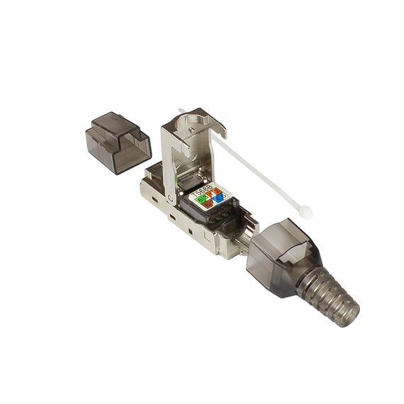 Good Connections GC-N0147 - RJ-45 - Black - Silver - Transparent