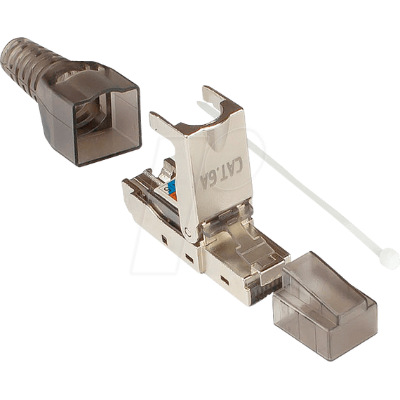 Good Connections GC-N0147 - RJ-45 - Black - Silver - Transparent
