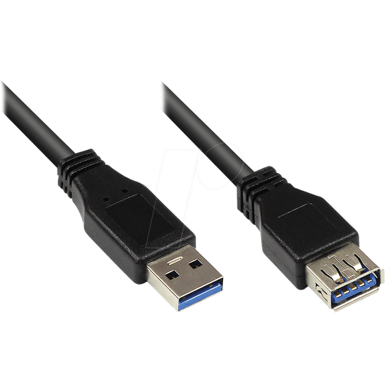 Good Connections 2711-S01 - 1 m - USB A - USB A - USB 3.2 Gen 1 (