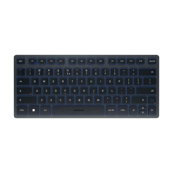 CHERRY KW 7100 MINI BT - Keyboard - wireless - Blu | JK-7100EU-22